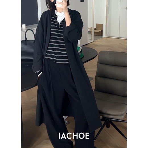 棉仓3561505020-IACHOE羊毛条纹针织衫保暖冬装 商品图4