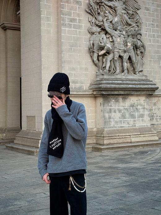 1v 25ss DAMIER SNUG 100%绵羊毛冷帽围巾 商品图5