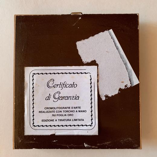 意大利金箔画 限量 带证书 商品图2