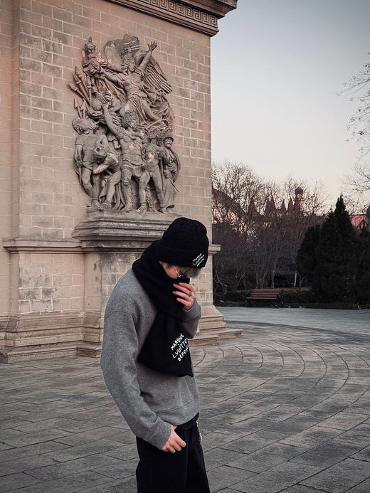 1v 25ss DAMIER SNUG 100%绵羊毛冷帽围巾 商品图3