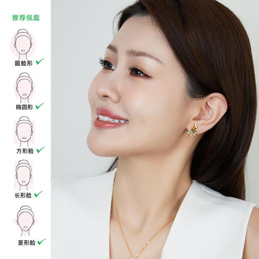 【天猫同款】【积分】悦甄 18k金钻石耳夹 凤仪 商品图1