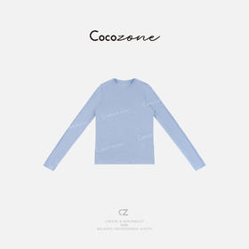 COCO ZONE 春季简约休闲女式圆领透气长袖T恤CD1A0019