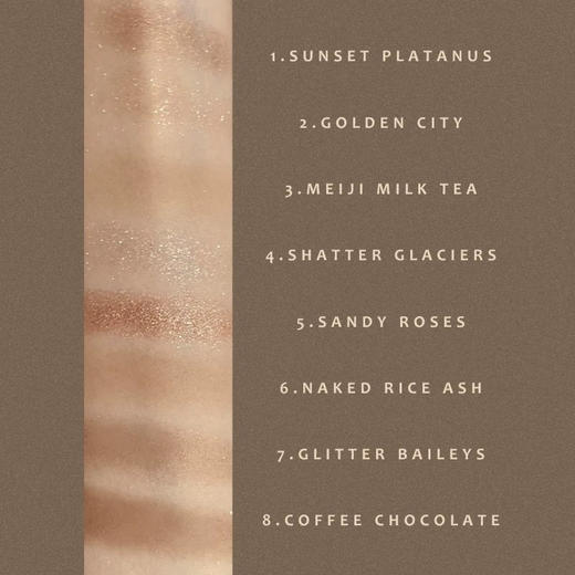 猫科动物八色眼影盘ES01莫兰迪奶茶 商品图1