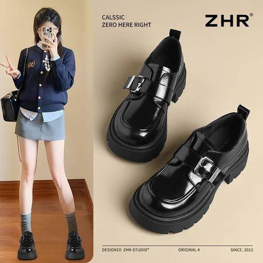 ZHR则则厚底乐福鞋2025新款气质百搭小皮鞋英伦学院风单鞋ins女鞋 商品图0
