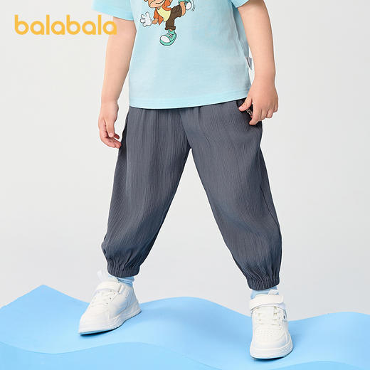 巴拉巴拉童装儿童裤子男童防蚊裤夏季2025新宝宝长裤女童休闲裤潮 商品图1