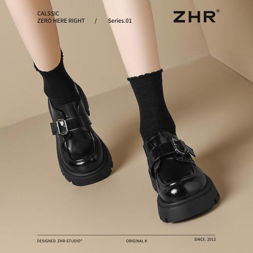 ZHR则则厚底乐福鞋2025新款气质百搭小皮鞋英伦学院风单鞋ins女鞋 商品图3