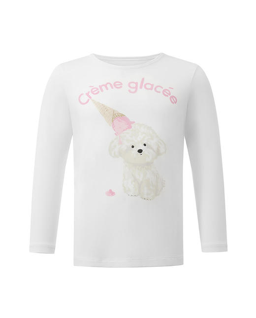 【春上新】8楼爱慕儿童Aimer Kids女孩奶皮甜心比熊套头长袖睡衣AK141G871，吊牌价329元 商品图3