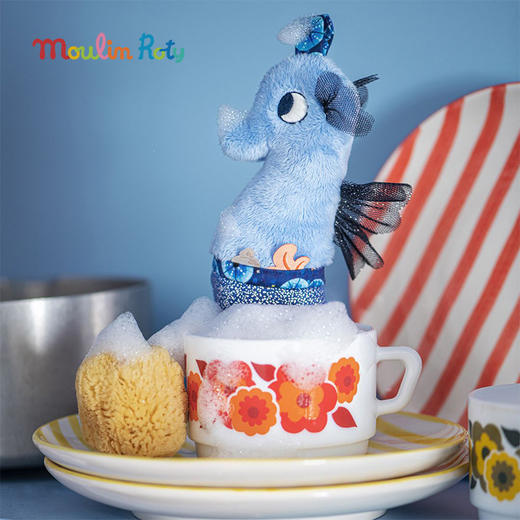 法国 Moulin Roty 保利的历险之旅系列多功能海马玩偶 高32厘米-676083 商品图3