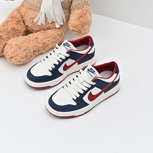 经典鲨2025年春季款时尚韩版拼色平底系带跑步休闲鞋板鞋女KW279-517051 商品图1