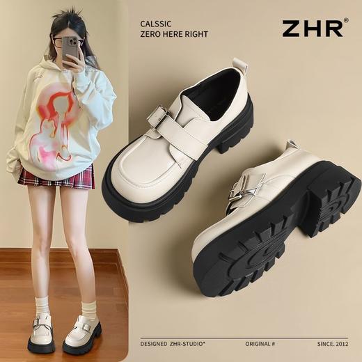 ZHR则则厚底乐福鞋2025新款气质百搭小皮鞋英伦学院风单鞋ins女鞋 商品图1