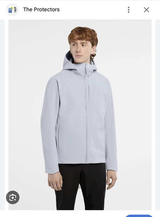 无标袅  复合绒压胶 防水连帽夹克外套 WT821 商品图1