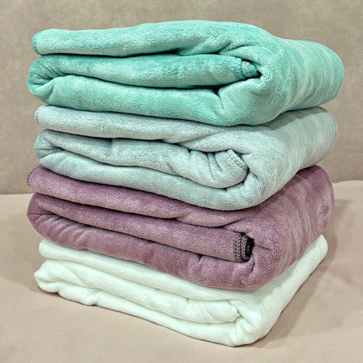 开洞浴巾190*80白色中紫深紫粉色，大毛巾 商品图2