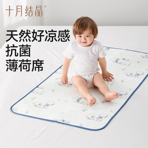 抗菌婴儿冰丝凉席婴儿床垫子夏季儿童凉席幼儿园专用夏天 商品图1