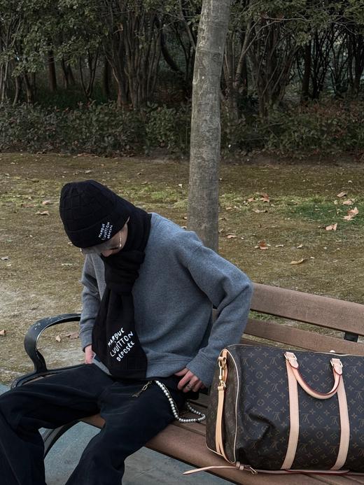 1v 25ss DAMIER SNUG 100%绵羊毛冷帽围巾 商品图2