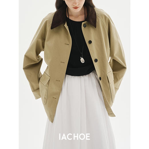 棉仓3571509001-IACHOE巴恩凤中长款外套 商品图1