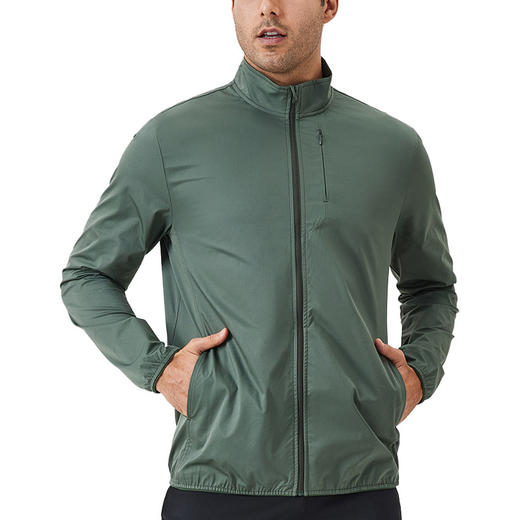 跃牌【欲动春风】男装系列 秋冬运动外套立领拉链夹克户外防风长袖开衫跑步健身上衣41611 商品图4