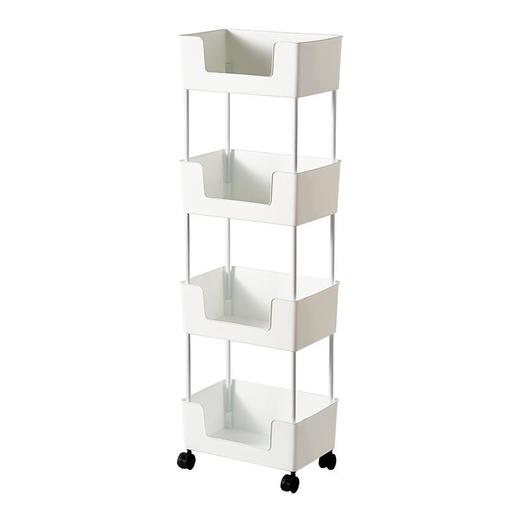 可移动书架置物架家用落地简易书柜多层家用小推车收纳柜子置物柜 商品图4
