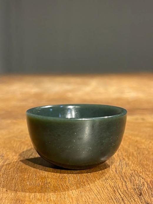 和田碧玉雕敝口杯，顺丰包邮 商品图12