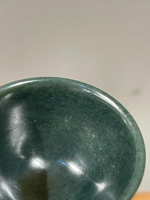 和田碧玉雕敝口杯，顺丰包邮 商品图9