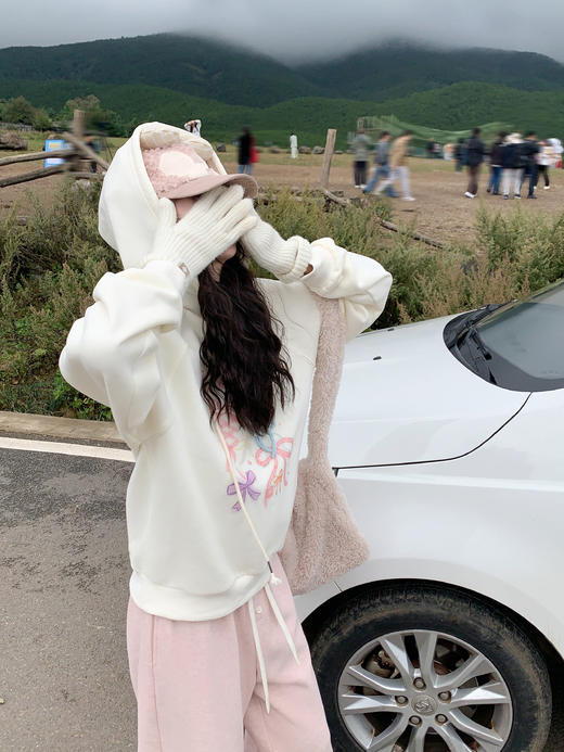 <曾小咸推荐>3.16现货秒杀 ！微信超特价！蝴蝶结连帽卫衣 日常189.99 立减100 秒杀89.99！！ 商品图11