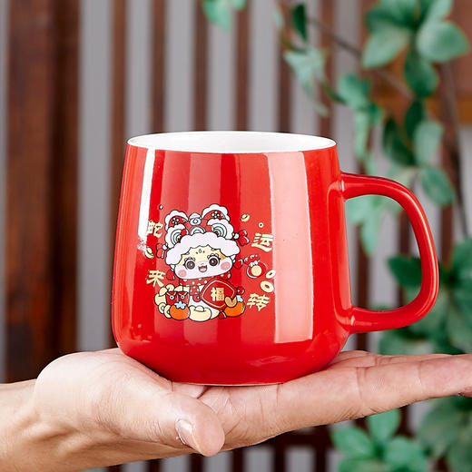 【蛇年限定❗️蛇来运转礼盒套装】国风彩绘，高温烧制，安全健康❗️恒温杯杯子伴手礼套装水杯圣诞礼品陶瓷马克杯礼盒新年随手礼物定制 商品图2