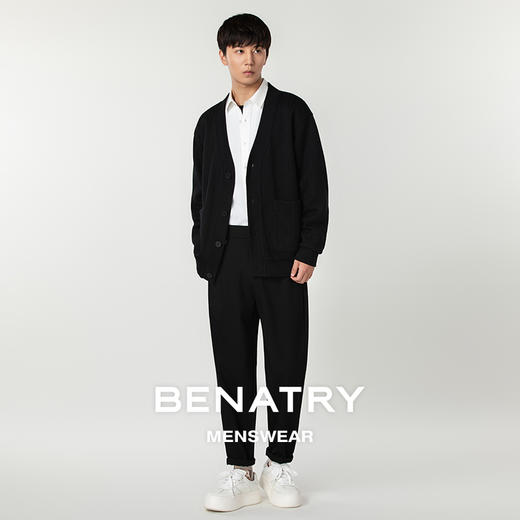 贝纳川百搭V领男士开衫外套ECP316002 商品图4