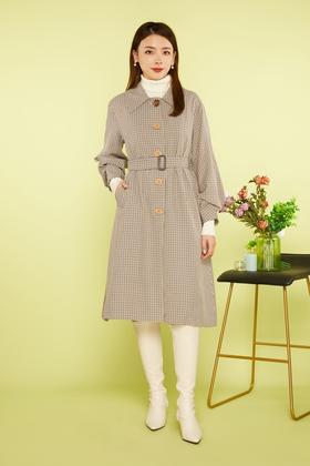 LNNNS 经典格纹长外套 11467