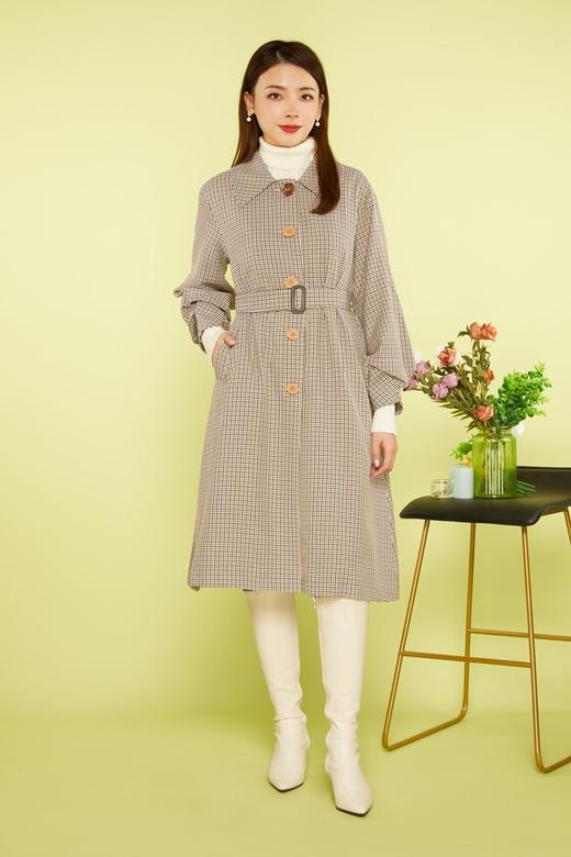 LNNNS 经典格纹长外套 11467 商品图0
