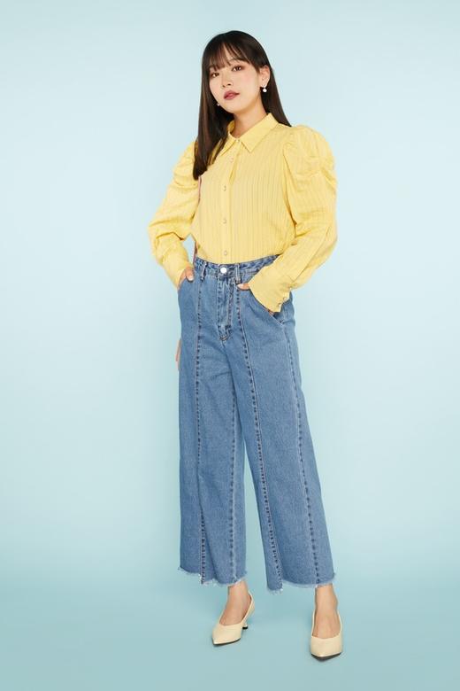 amadella 泡泡袖色织条纹衬衣 11469 商品图1