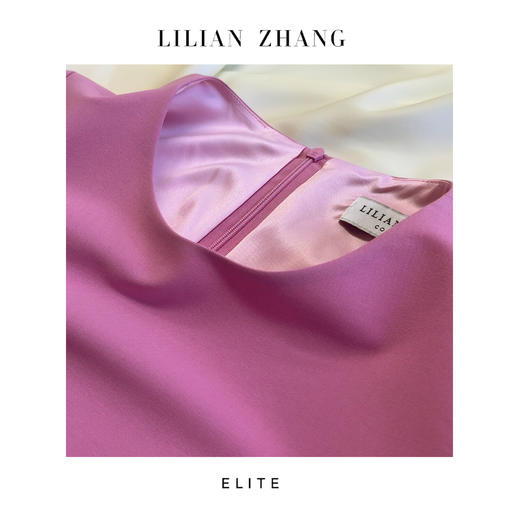 E系列—“法式浪漫”—“遇见倾心”—Lady挚爱、樱花粉A摆连衣裙 2401176 商品图1