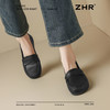 ZHR则则软底豆豆鞋百搭平底单鞋2025新款一脚蹬乐福鞋黑色通勤鞋 商品缩略图6