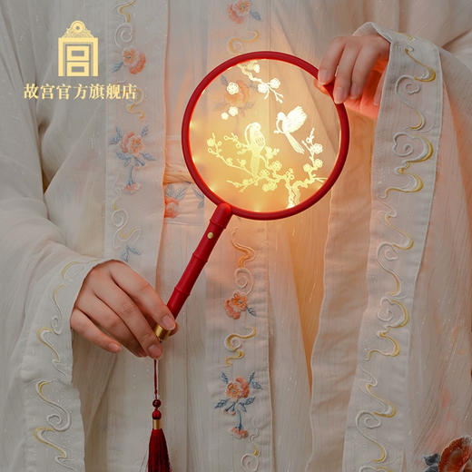 喜上眉梢事如意艺术团扇小夜灯 商品图1