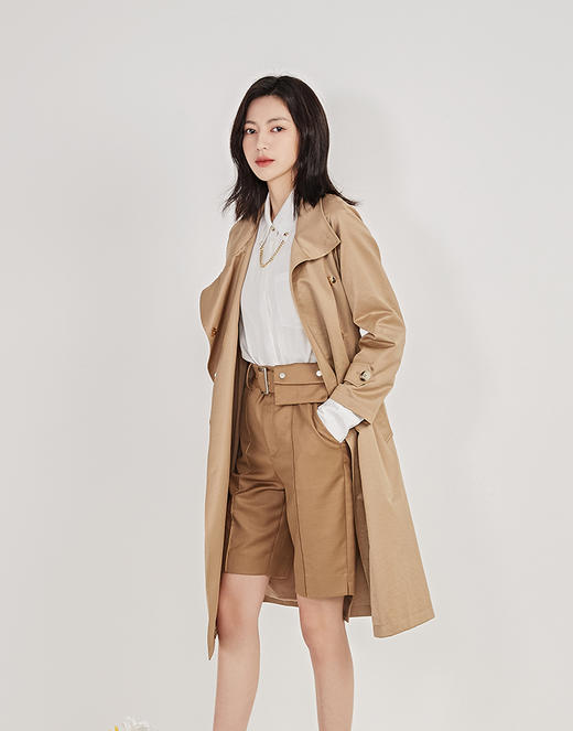 NUTS春季新款时尚通勤百搭气质风衣外套女211047056B 商品图1