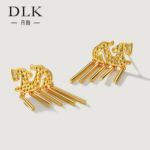 DLK丹雅夔龙流苏耳环（西安博物院） 商品图1