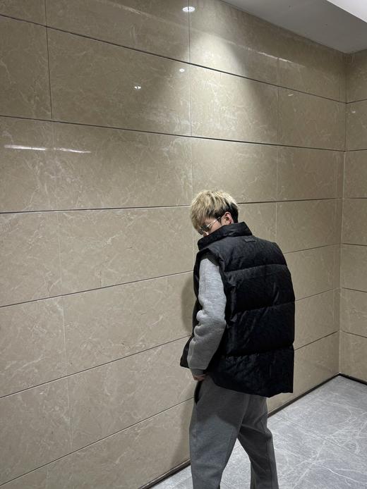 CD 24fw oblique 科技暗纹提花满印羽绒背心马甲 商品图7