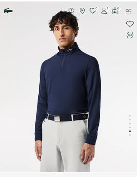 L.A.C 运动半拉链小高领 速干长袖T恤 CX195