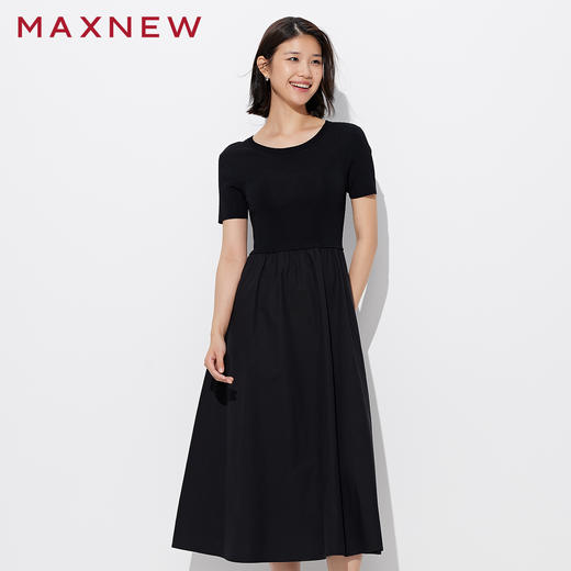 【裙装】毛衫拼接连衣裙 1P1225301 商品图1