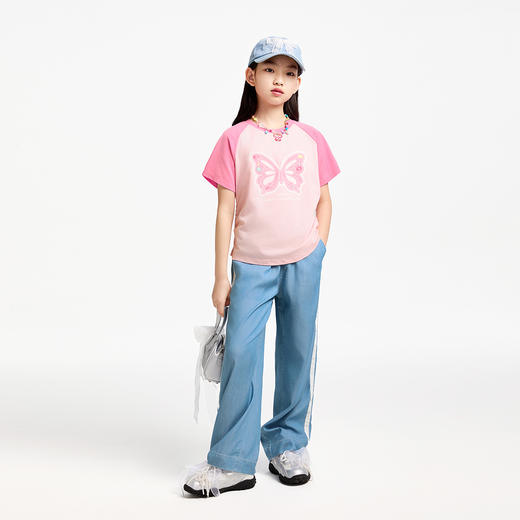 女童全腰牛仔单裤夏季新款安奈儿童装EG526063 商品图3