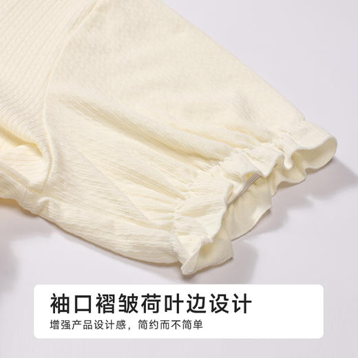 都市丽人女士正价棉质短袖裙薄针织提花生活家居短袖类LHH6E2 商品图5