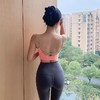 【限时秒】YOGACODE【火树银花系列】细肩带运动文胸女带胸垫凉感撞色瑜伽美背吊带文胸DWC115088 商品缩略图3