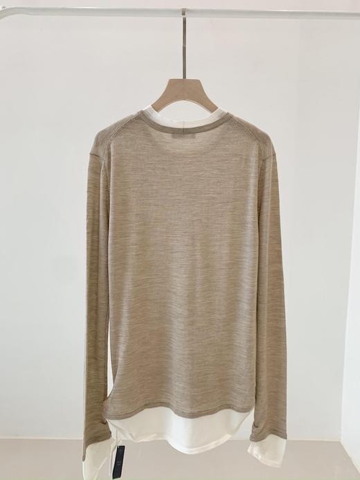 【高品质私服】【CC假两件拼色长袖空气T恤】柔软有筋骨 贴身越穿越亲肤G0997-CC【无标出货 介意慎拍】 商品图12