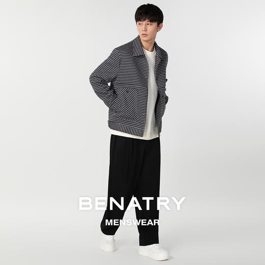 贝纳川时尚百搭翻领呢外套ECP300006402 商品图1