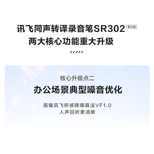 【科大讯飞】智能录音笔SR302/SR502/SR201 免费录音转文字 智能降噪录音神器 随身便携 商品图2