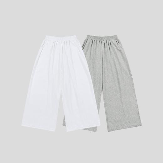 GOODBAI logo撞色印花收腰阔腿休闲卫裤 商品图1