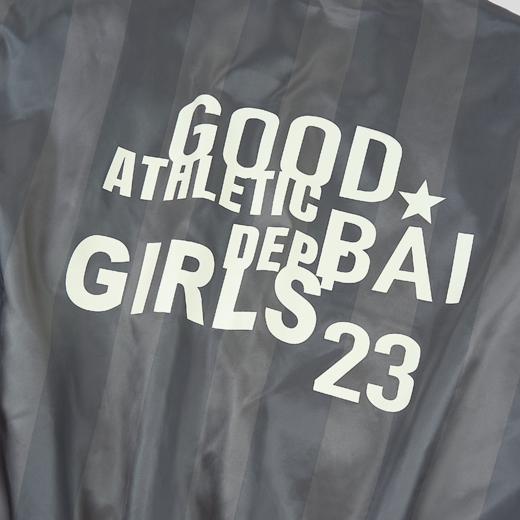 GOODBAI 23 GIRLS athletic撞色印花条纹薄棒球外套 商品图4