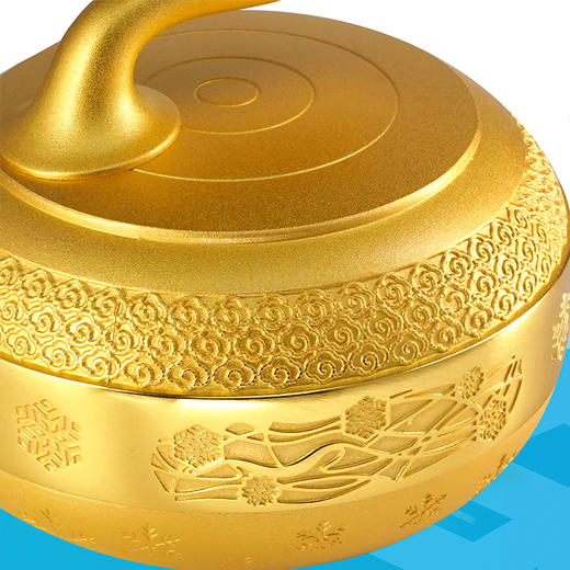 亚冬会花丝金镶玉冰壶摆件·限量发行 商品图3