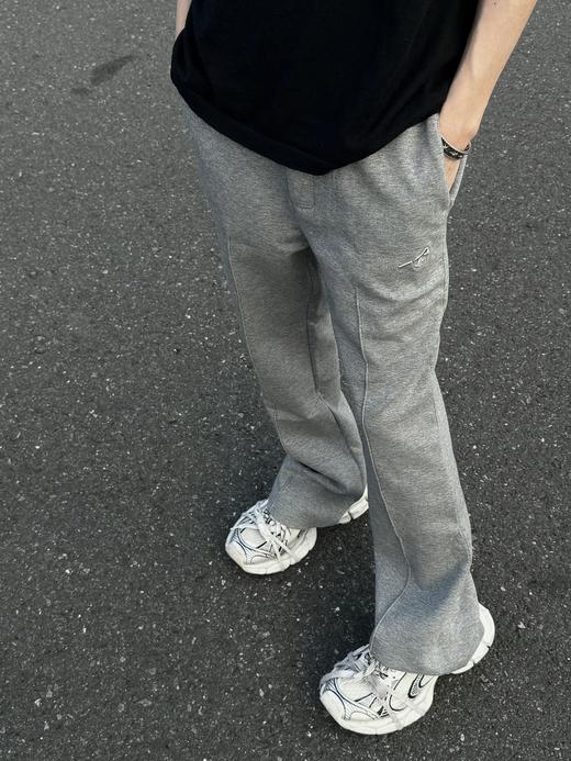 驴家 24ss 灰色空气层太空棉微喇西装卫裤 商品图0