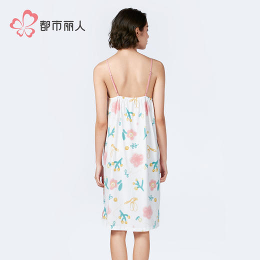 都市丽人女士棉质吊带裙薄40支TC拉架会员精选袖类LHH6F4 商品图3