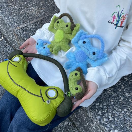 CryingCenter 蛙爱哭毛绒公仔伤心蛙开心蛙安抚玩偶挂件 哭喊中心 商品图0