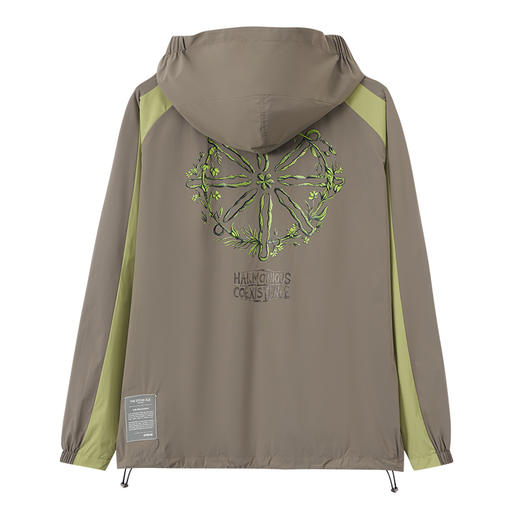 ONIARAI/鬼洗 和谐共处标语图腾撞色防紫外线套头衫 A240013 商品图12